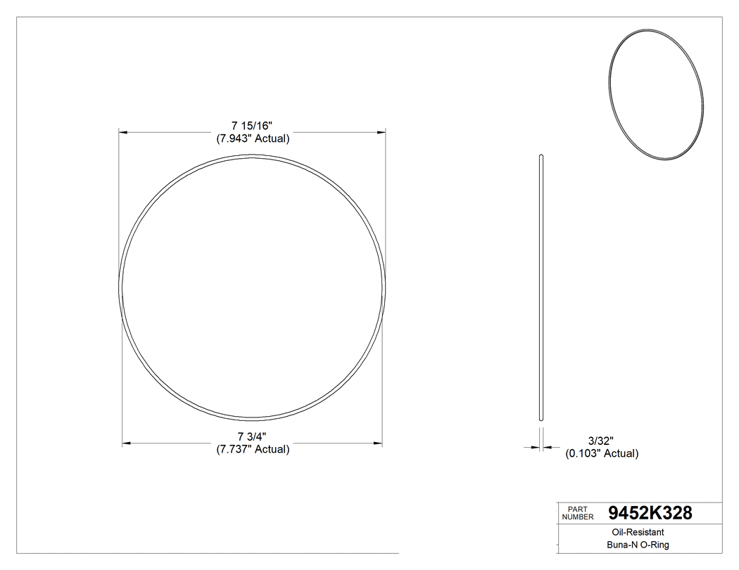 Technical drawing - 9452K328